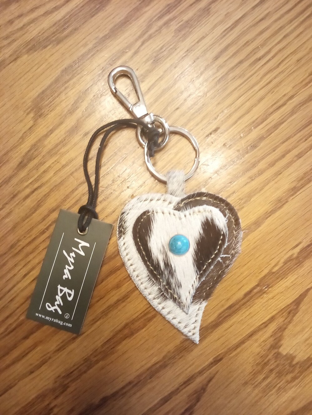 Myra Bag Co Genuine Hide Keyring/Fob